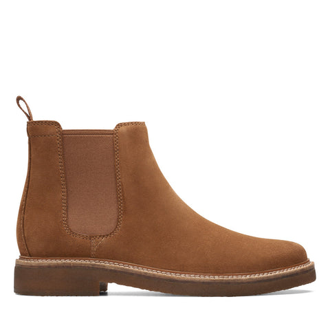 Clarks Clarkdale Easy 26174931 Mens Brown Suede Slip On Chelsea Boots