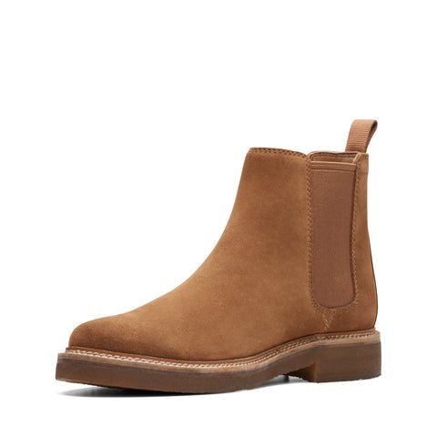 Clarks Clarkdale Easy 26174931 Mens Brown Suede Slip On Chelsea Boots