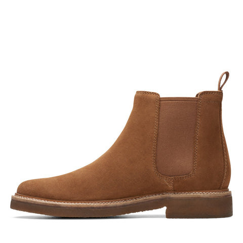 Clarks Clarkdale Easy 26174931 Mens Brown Suede Slip On Chelsea Boots