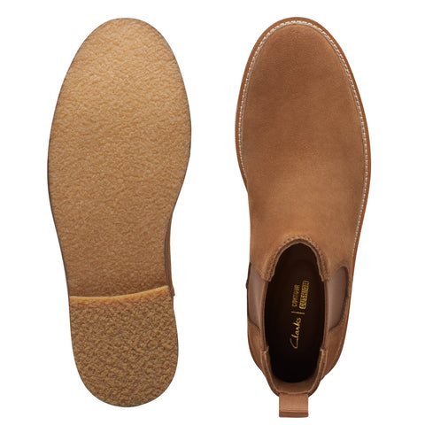 Clarks Clarkdale Easy 26174931 Mens Brown Suede Slip On Chelsea Boots