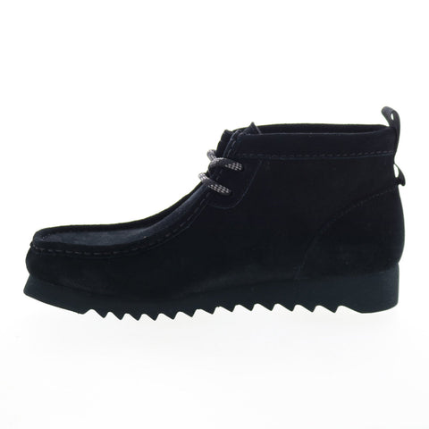Clarks Wallabee 2 FTRE 26174936 Mens Black Suede Lace Up Chukkas Boots