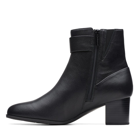 Clarks Loken Zip Waterproof 26174964 Womens Black Ankle & Booties Boots