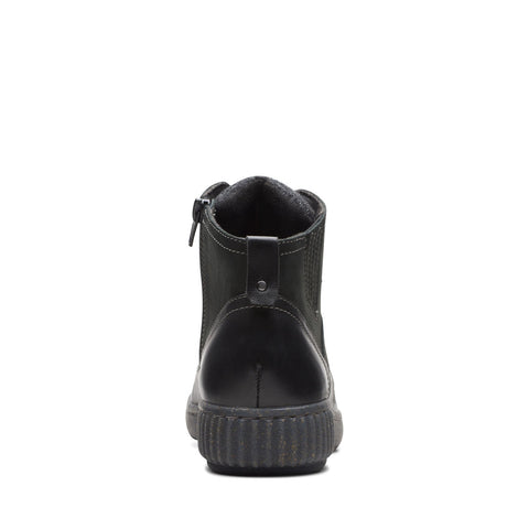 Clarks Magnolia Moon 26174976 Womens Black Nubuck Casual Dress Boots