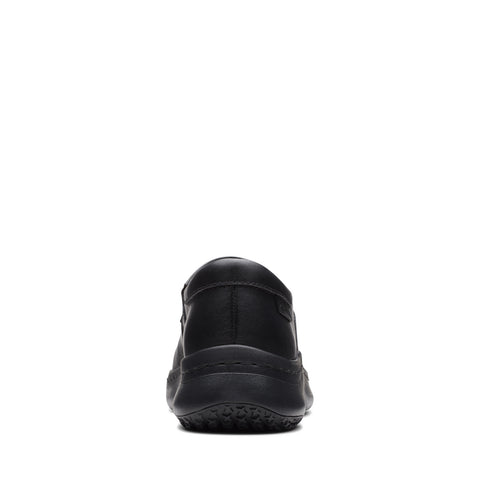Clarks Clarkspro Gem 26175022 Womens Black Leather Loafer Flats Shoes