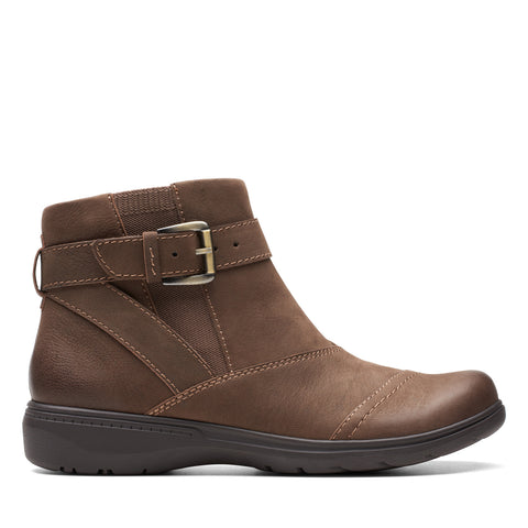 Clarks Carleigh Dalia 26175041 Womens Brown Wide Ankle & Booties Boots