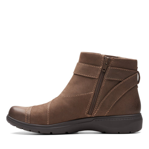 Clarks Carleigh Dalia 26175041 Womens Brown Nubuck Ankle & Booties Boots