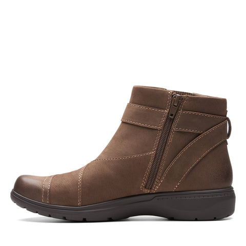 Clarks Carleigh Dalia 26175041 Womens Brown Wide Ankle & Booties Boots