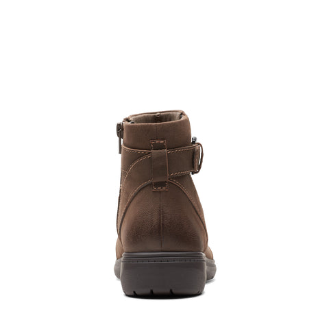 Clarks Carleigh Dalia 26175041 Womens Brown Wide Ankle & Booties Boots