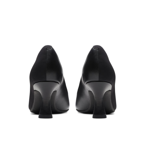 Clarks Kataleyna Rose 26175070 Womens Black Leather Pumps Heels Shoes