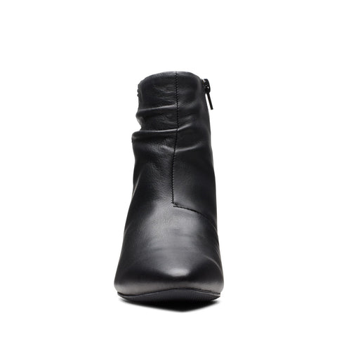 Clarks Teresa Skip 26175167 Womens Black Leather Ankle & Booties Boots