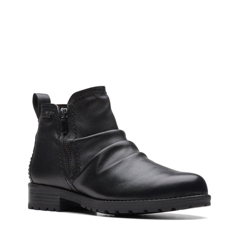 Clarks Aspra Walk Waterproof 26175203 Womens Black Ankle & Booties Boots
