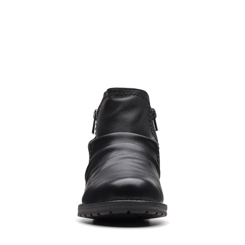 Clarks Aspra Walk Waterproof Womens Black Wide Ankle & Booties Boots