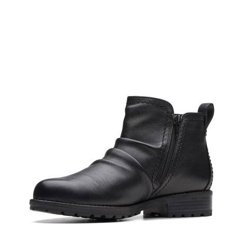 Clarks Aspra Walk Waterproof 26175203 Womens Black Ankle & Booties Boots