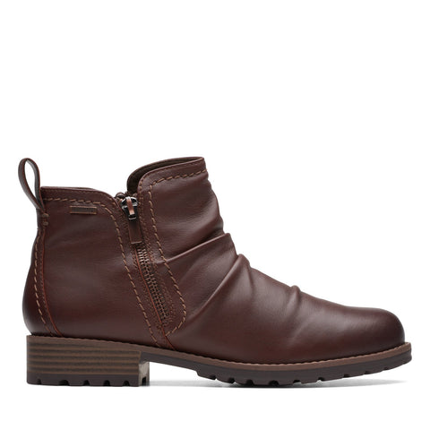 Clarks Aspra Walk Waterproof 26175204 Womens Brown Ankle & Booties Boots