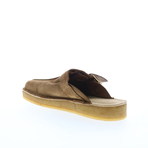 Clarks Trek Mule 26175435 Mens Brown Suede Slip On Mules Slippers Shoes