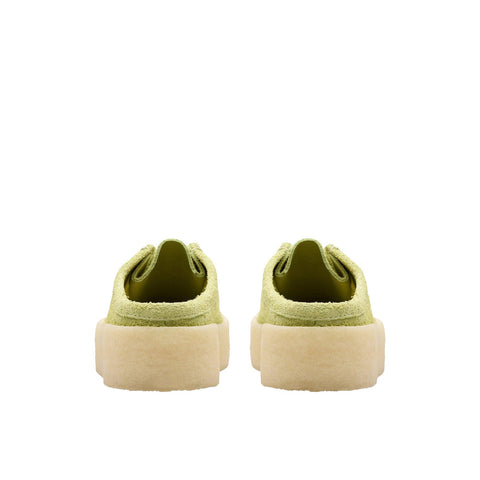 Clarks Wallabee Cup LO 26175655 Womens Green Suede Mules Slippers Shoes