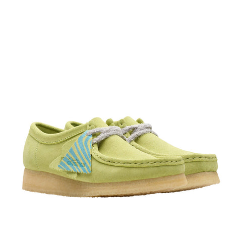 Clarks Wallabee 26175670 Womens Green Oxfords & Lace Ups Casual Shoes