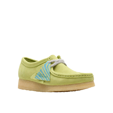 Clarks Wallabee 26175670 Womens Green Oxfords & Lace Ups Casual Shoes