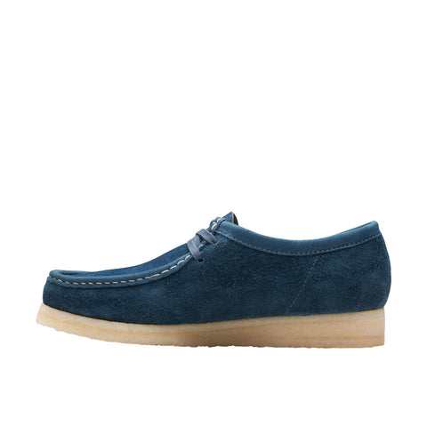 Clarks Wallabee 26175709 Mens Blue Oxfords & Lace Ups Casual Shoes