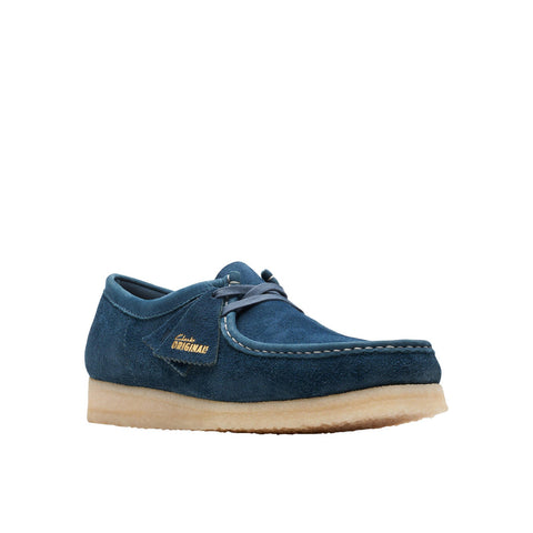 Clarks Wallabee 26175709 Mens Blue Oxfords & Lace Ups Casual Shoes