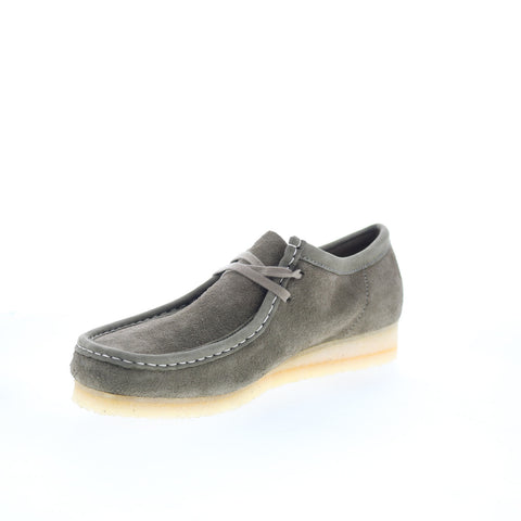 Clarks Wallabee 26175710 Mens Gray Oxfords & Lace Ups Casual Shoes