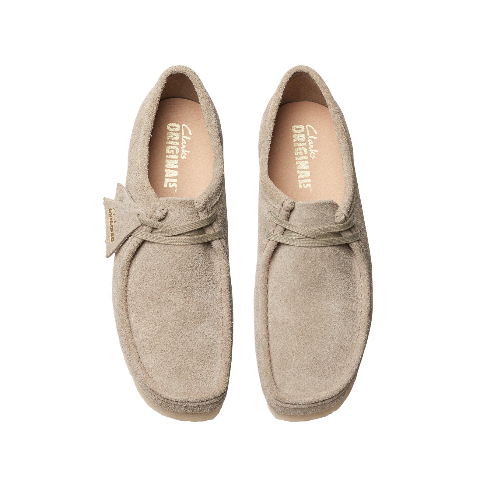 Clarks Wallabee 26175711 Mens Gray Oxfords & Lace Ups Casual Shoes