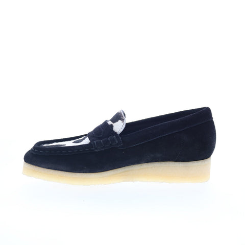 Clarks Wallabee Loafer 26175837 Womens Blue Loafers & Slip Ons Casual Shoes