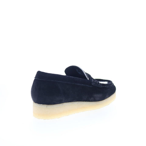 Clarks Wallabee Loafer 26175837 Womens Blue Loafers & Slip Ons Casual Shoes