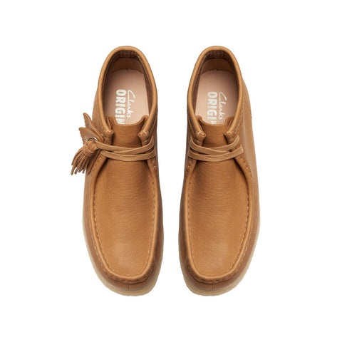 Clarks Wallabee Boot Mid 26175840 Womens Brown Leather Lace Up Chukkas Boots