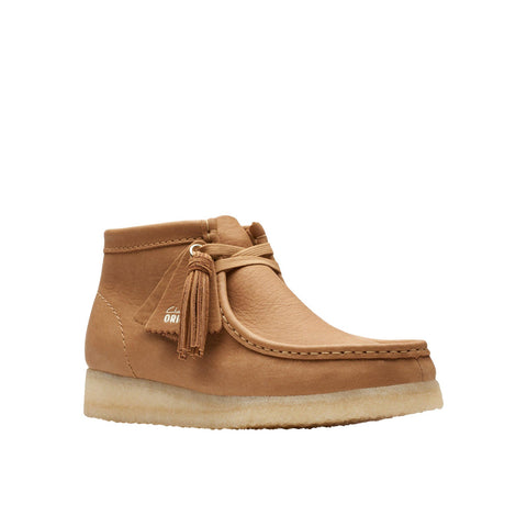 Clarks Wallabee Boot Mid 26175840 Womens Brown Leather Lace Up Chukkas Boots