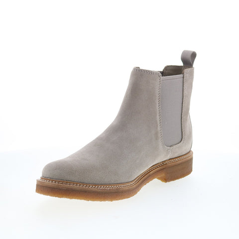 Clarks Clarkdale Easy 26176102 Mens Gray Suede Slip On Chelsea Boots