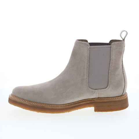 Clarks Clarkdale Easy 26176102 Mens Gray Suede Slip On Chelsea Boots