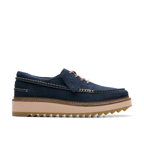 Clarks Clarkhill Lace 26176114 Mens Blue Oxfords & Lace Ups Casual Shoes