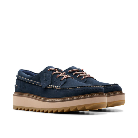 Clarks Clarkhill Lace 26176114 Mens Blue Oxfords & Lace Ups Casual Shoes