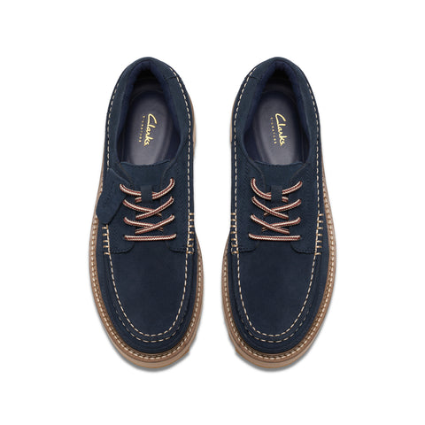 Clarks Clarkhill Lace 26176114 Mens Blue Oxfords & Lace Ups Casual Shoes