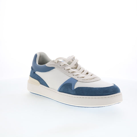 Clarks CourtLite Race 26176121 Mens Blue Leather Lifestyle Sneakers Shoes