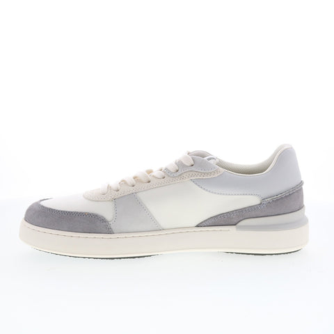 Clarks CourtLite Race 26176122 Mens Gray Suede Lifestyle Sneakers Shoes