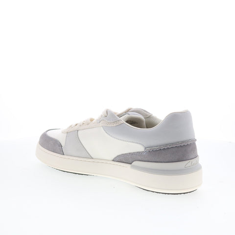 Clarks CourtLite Race 26176122 Mens Gray Suede Lifestyle Sneakers Shoes