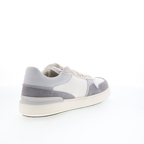 Clarks CourtLite Race 26176122 Mens Gray Suede Lifestyle Sneakers Shoes