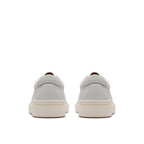 Clarks Craft Swift 26176134 Mens White Leather Lifestyle Sneakers Shoes 