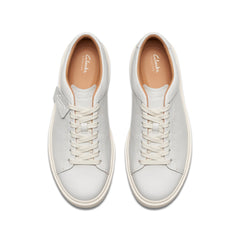 Clarks Craft Swift 26176134 Mens White Leather Lifestyle Sneakers