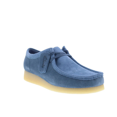 Clarks Wallabee EVO 26176222 Mens Blue Oxfords & Lace Ups Casual Shoes