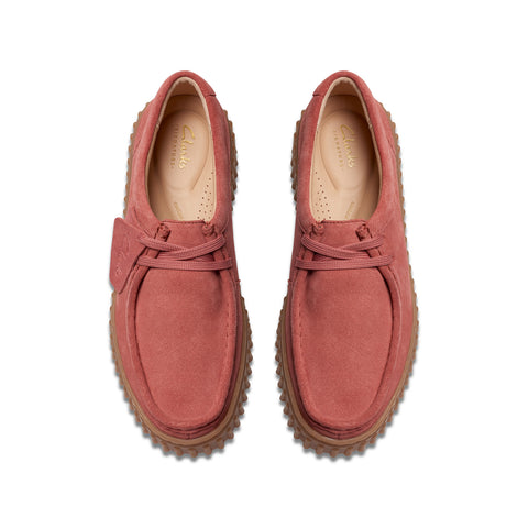 Clarks Torhill Bee 26176356 Womens Pink Suede Oxford Flats Shoes