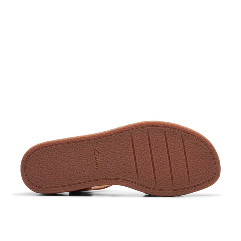 Clarks Kimmei Bay 26176405 Womens Brown Leather Wedges Sandals Shoes