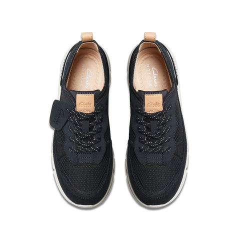 Clarks Nature X Cove 26176406 Womens Black Wide Lifestyle Sneakers Shoes