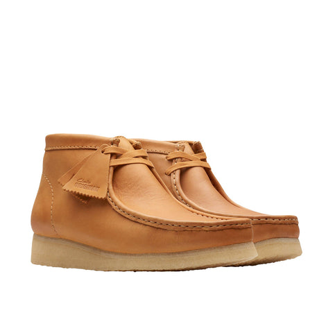 Clarks Wallabee Boot Mid 26176627 Mens Brown Leather Lace Up Chukkas Boots