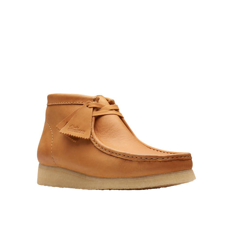 Clarks Wallabee Boot Mid 26176627 Mens Brown Leather Lace Up Chukkas Boots