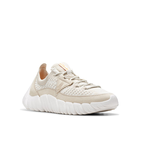 Clarks Nature 360 26176763 Mens White Suede Lifestyle Sneakers Shoes