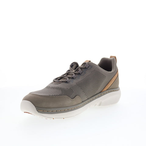 Clarks Clarks Pro Knit 26176861 Mens Gray Nubuck Lifestyle Sneakers Shoes
