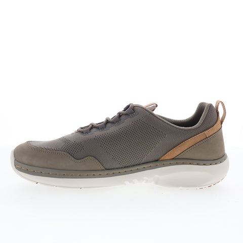 Clarks Clarks Pro Knit 26176861 Mens Gray Nubuck Lifestyle Sneakers Shoes